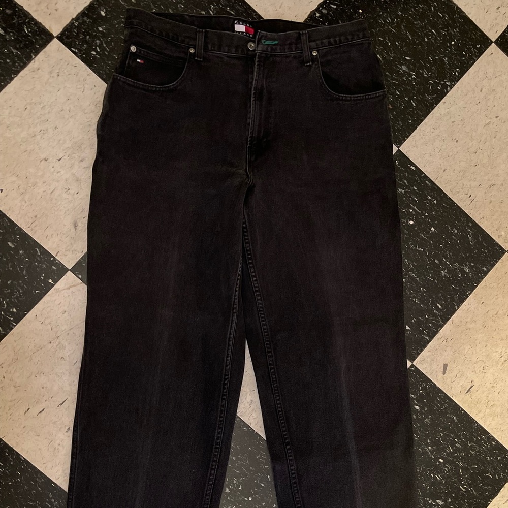Vintage Mens Tommy Jeans Black jeans.